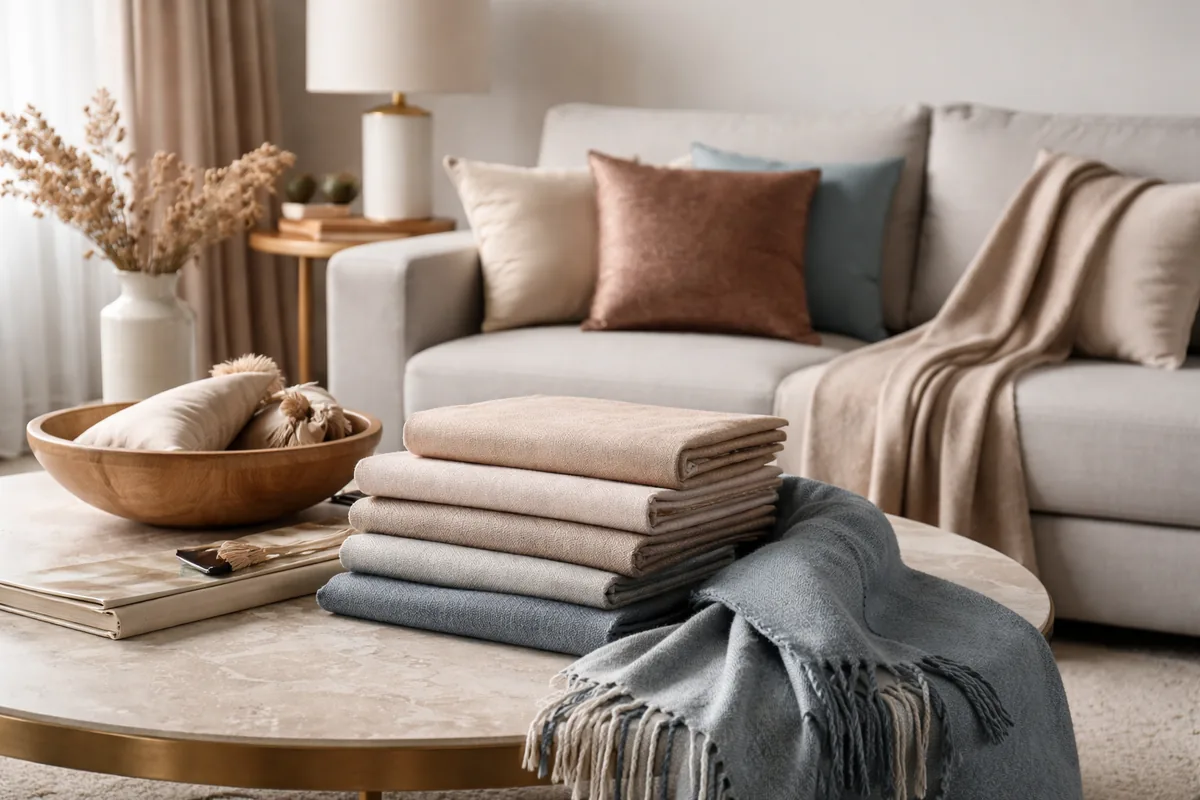 Comment choisir des textiles élégants pour compléter votre mobilier design