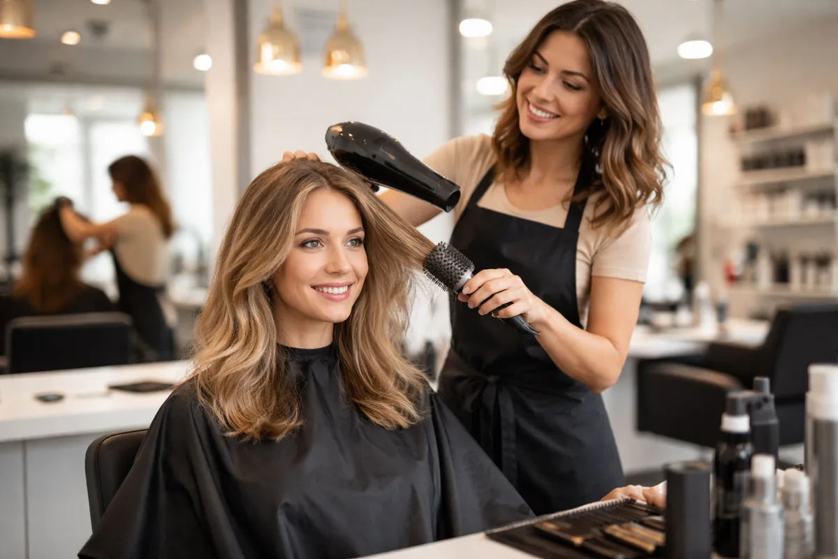 Comment se déroule la coiffure dans un salon de coiffure
