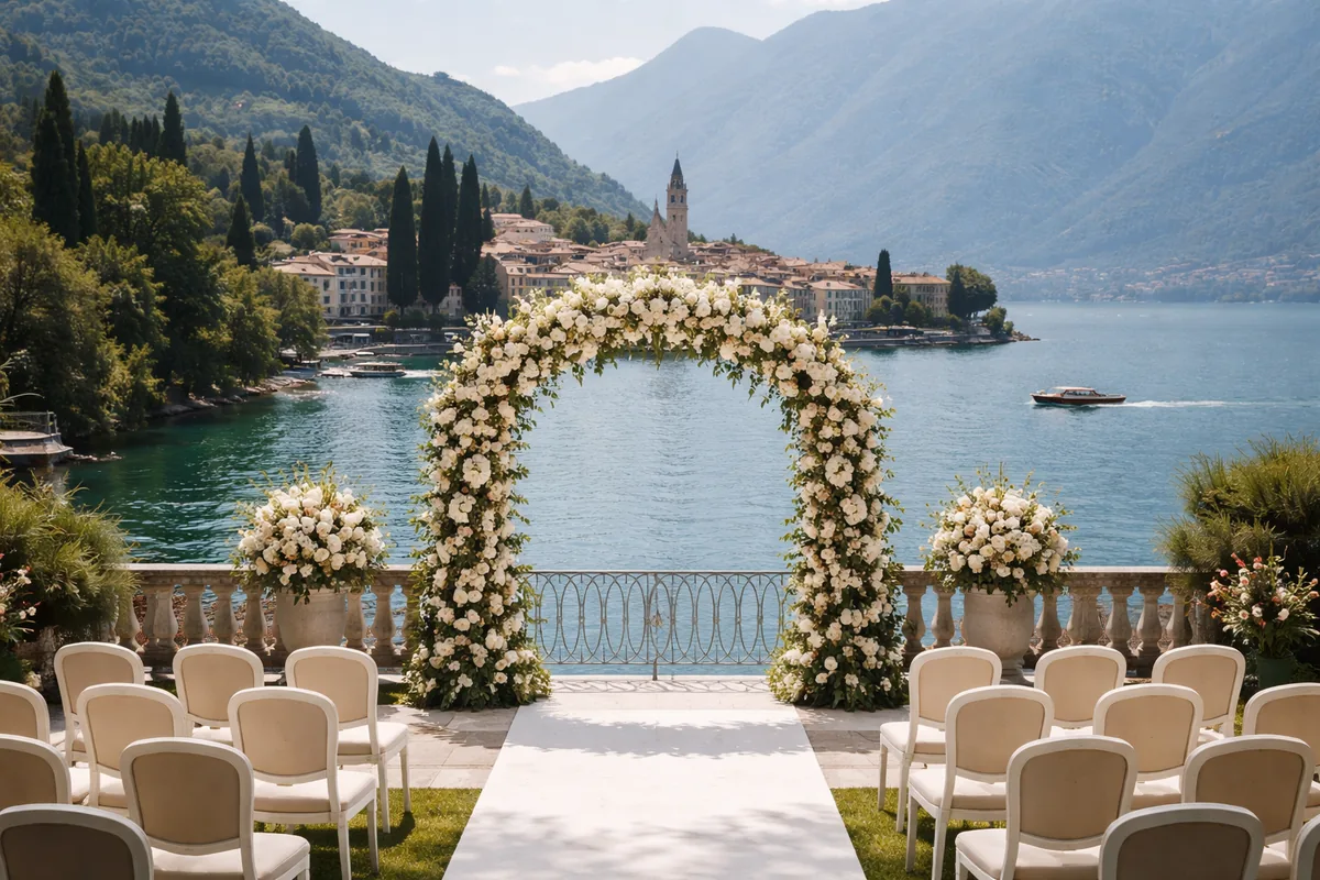 Comment choisir le lac de Côme pour un mariage sur mesure dans une ville historique